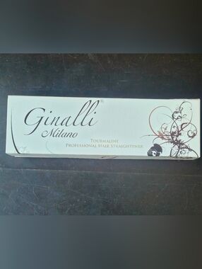 Ginalli Milano Tourmaline Professional Hair Straightener- White